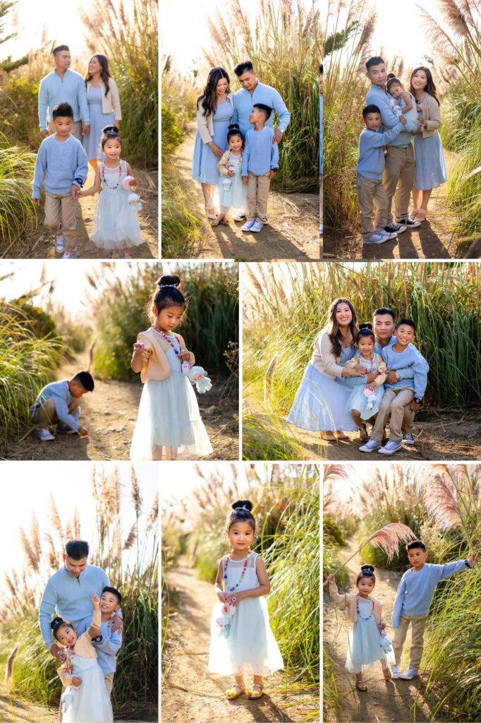 Bay Area Photography Locations family portrait in Pampas Fields Pacifica – Ellobelle Photography