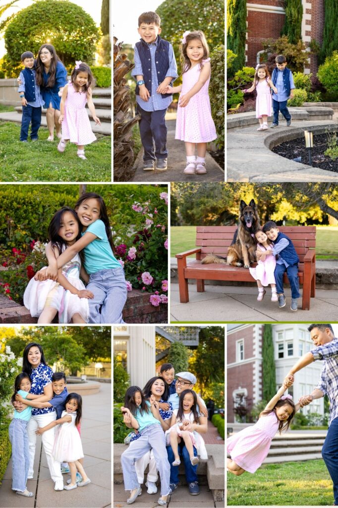 Elegant family portraits at Kohl Mansion, Burlingame Bay Area location – Ellobelle Photography