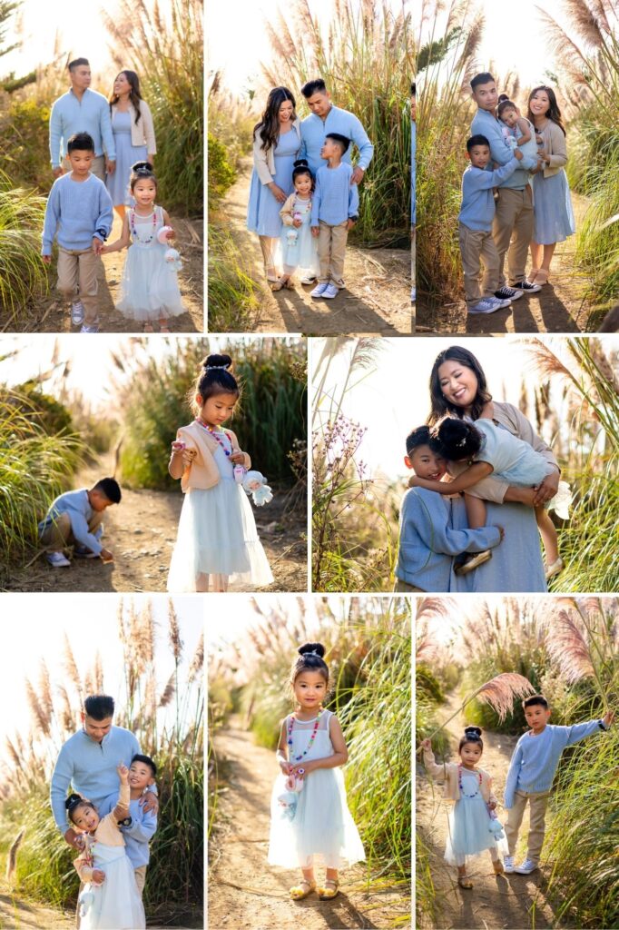 Bay Area Photography Locations family portrait in Pampas Fields Pacifica – Ellobelle Photography