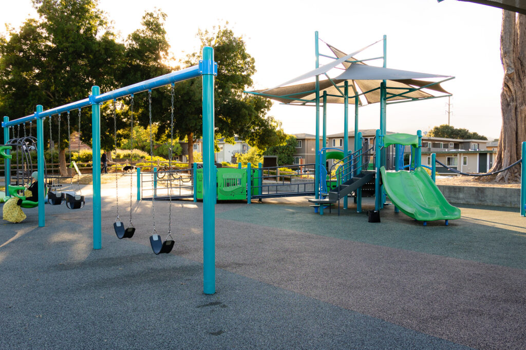 Swings and slides at Central Park Millbrae playground – Ellobelle Photography