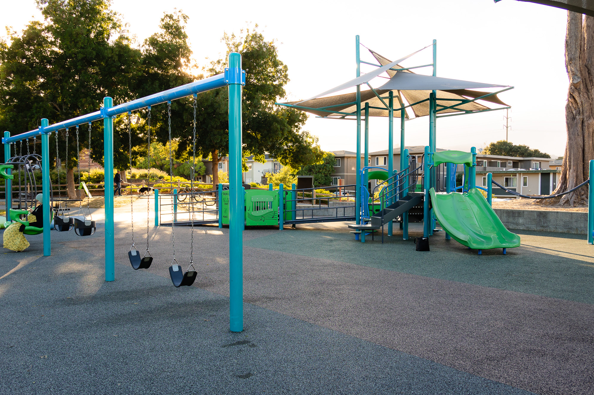 Swings and slides at Central Park Millbrae playground – Ellobelle Photography