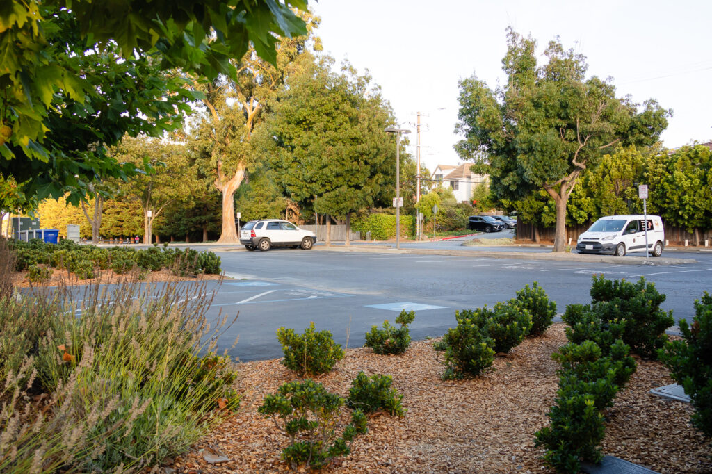 Parking area and street view from Laurel St and hazel Ave near Central Park Millbrae entrance – Ellobelle Photography