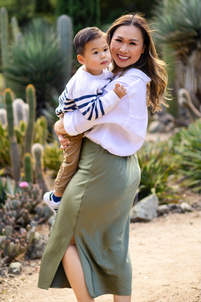 Fall family session Arizona Cactus Garden Palo Alto